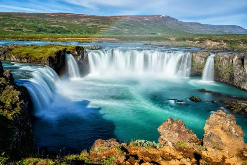 Godafoss Waterfall, North Iceland, near Akureyri, Iceland